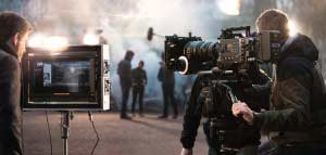 Camera man during a film shooting