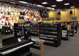 Musical instruments shop.