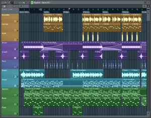 FL Studio multi track session